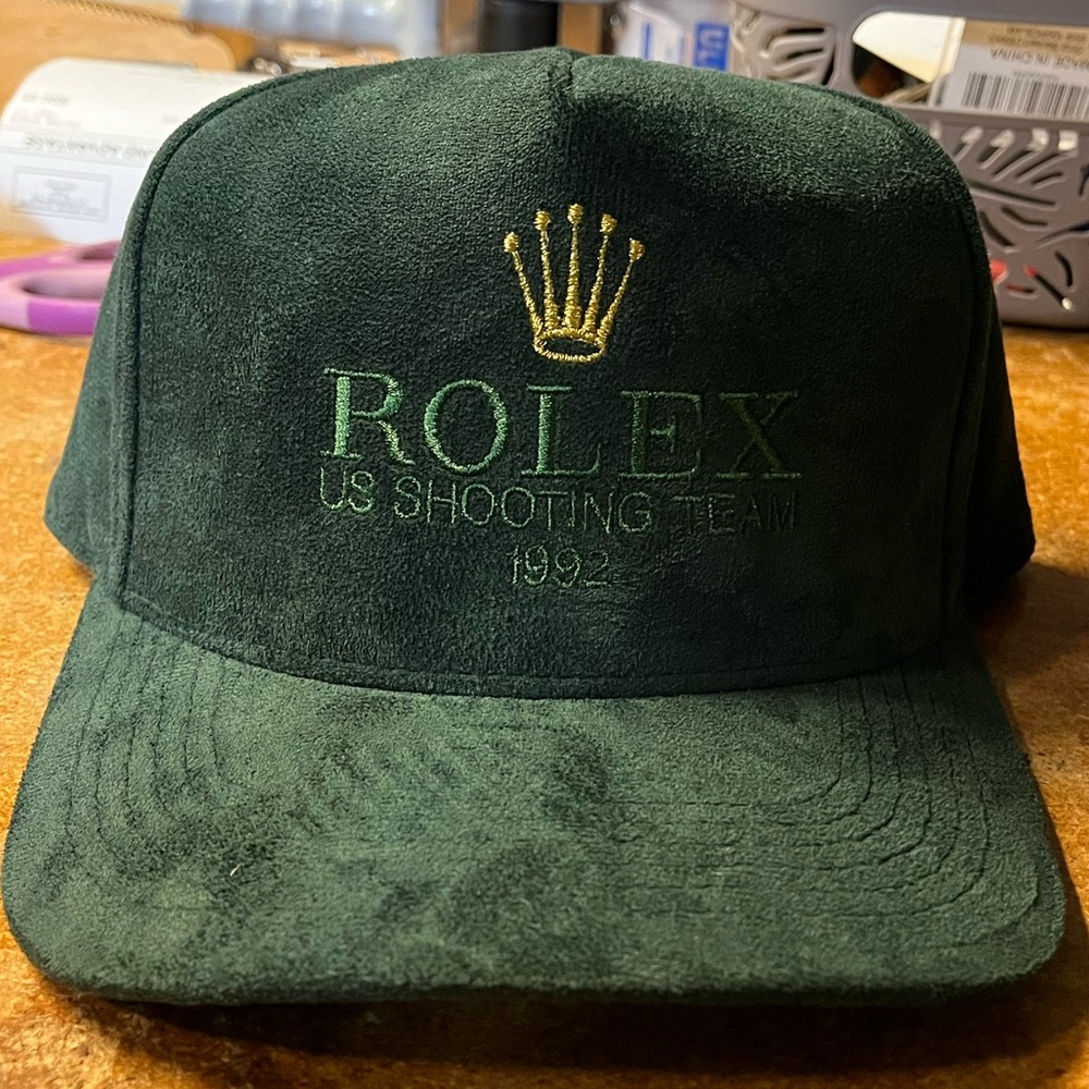 Rolex US Shooting Team 1992 Dark Green Suede Cap
